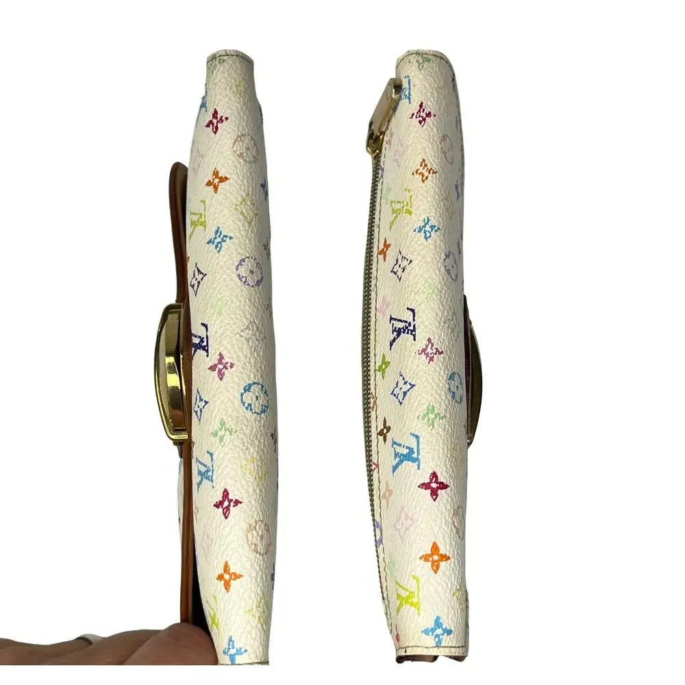 Louis Vuitton Murakami Multicolore Porte Tresor Wallet White M92659 Y2K